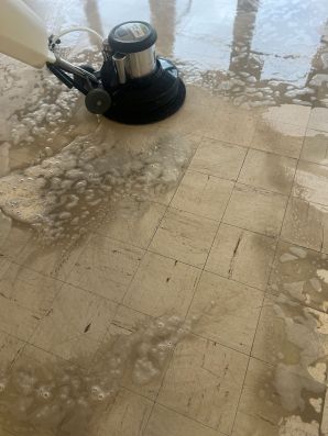 Before & After Commercial Floor Strip & Wax in Concord, NC (2)